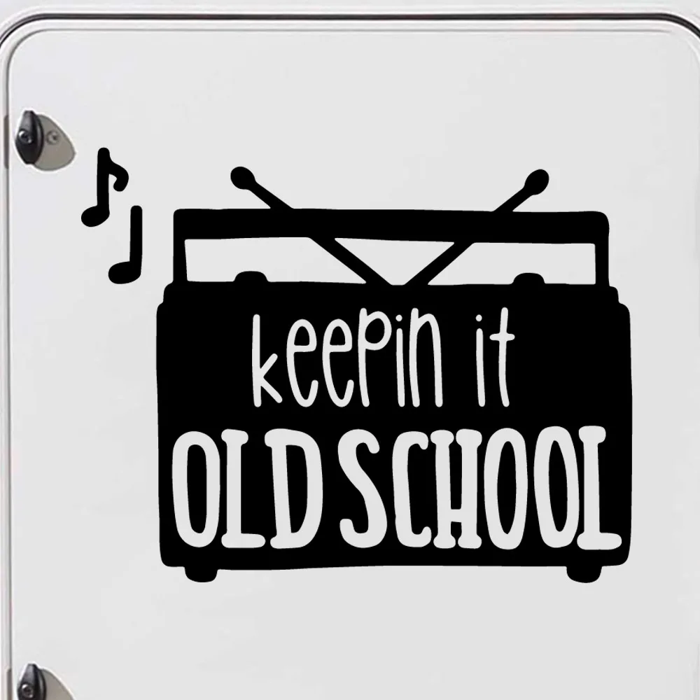 

Art Design Old School Car Wrap Funny Motorcycle Car Styling Vinyl Stickers On Car