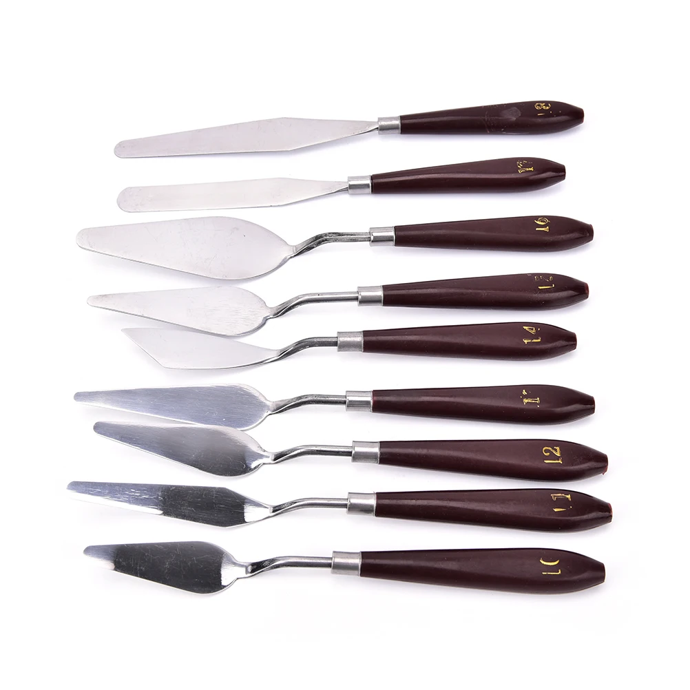 Профессиональная Палетка для рисования из нержавеющей стали нож шпатель