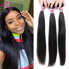 Забавные прямые человеческие волосы для девушек, пучки 30, 38, 40 дюймов, бразильские волосы, пупряди для плетения, натуральные волосы для наращивания, пупряди, толстые, Реми