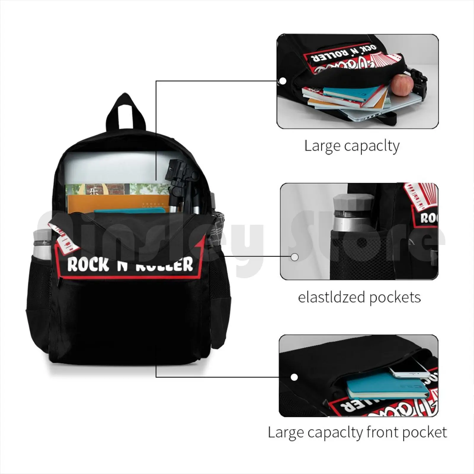 Volks Rock'n'roller-диапазон Fanshirt наружный походный рюкзак для верховой езды