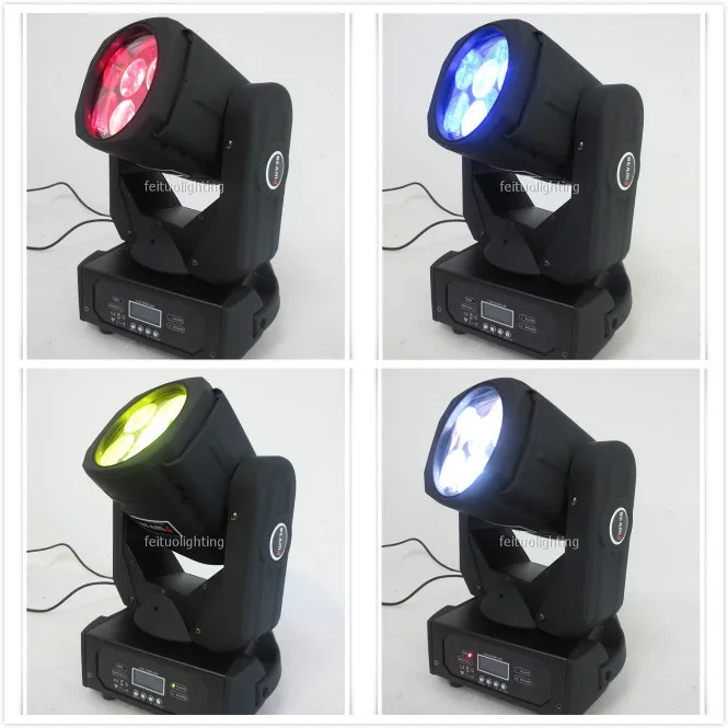 2 шт. + чехол с подсветильник кой 4x25 Вт rgbw 4 в 1 светодиоды super beam dj lyre mini led