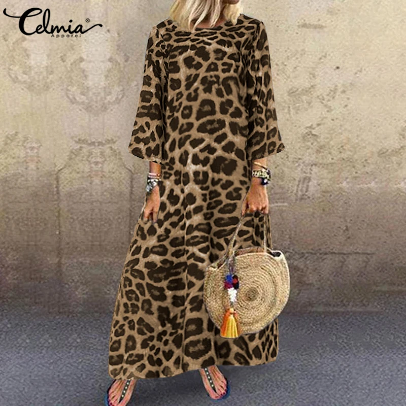 Celmia размера плюс для женщин со складками платье 2021 осень с завышенной талией О