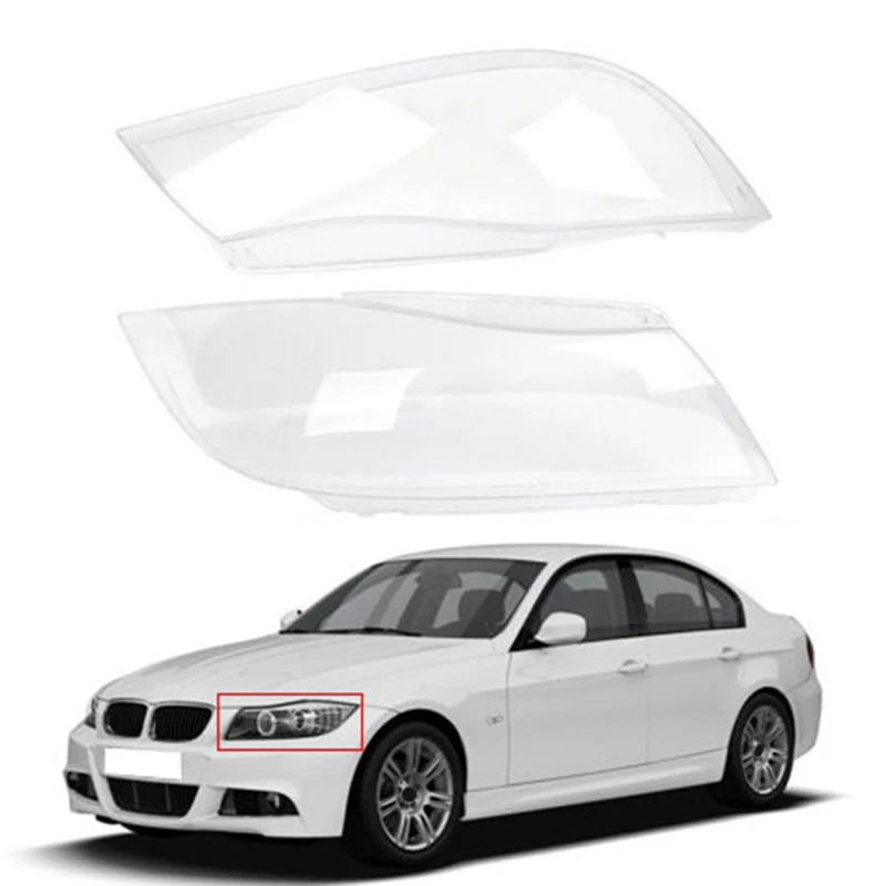 Front Headlight head light lamp Xenon Lens Cover Shell Lampshade For-BMW 3 Series E90 Sedan / E91 Touring 2005-2012 | Автомобили и