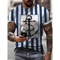 new large size mens short sleeved t shirt o neck 3d printing five pointed star t shirt mens punk fashion top summer plus size