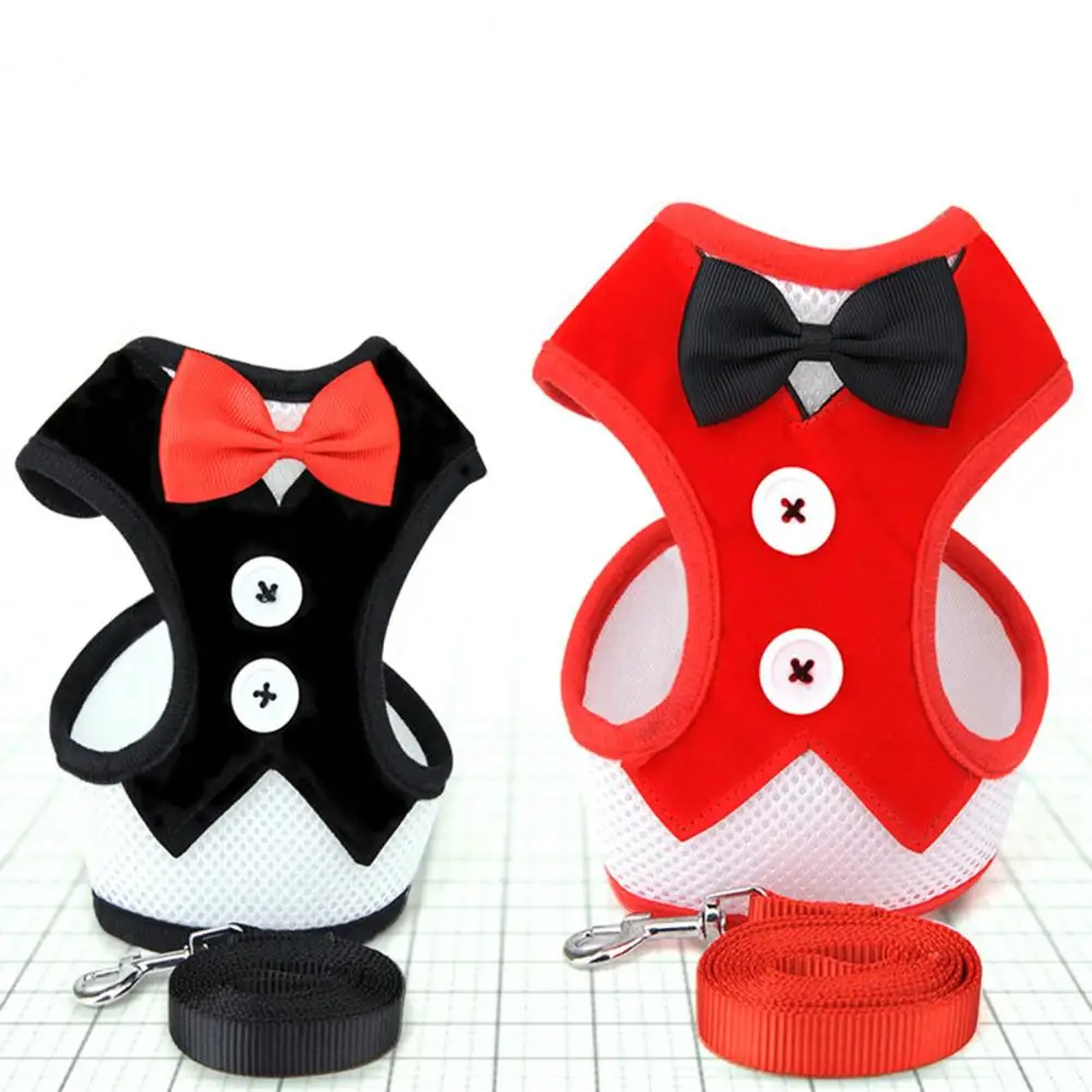 Лидер продаж! Шлейка с эластичным поводком Воздухопроницаемая сетчатая ткань в