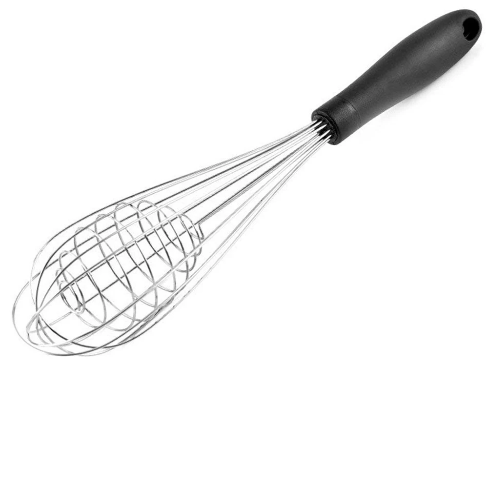 1 шт. Быстрый венчик из нержавеющей стали | Кухонный взбиватель для яиц молочный