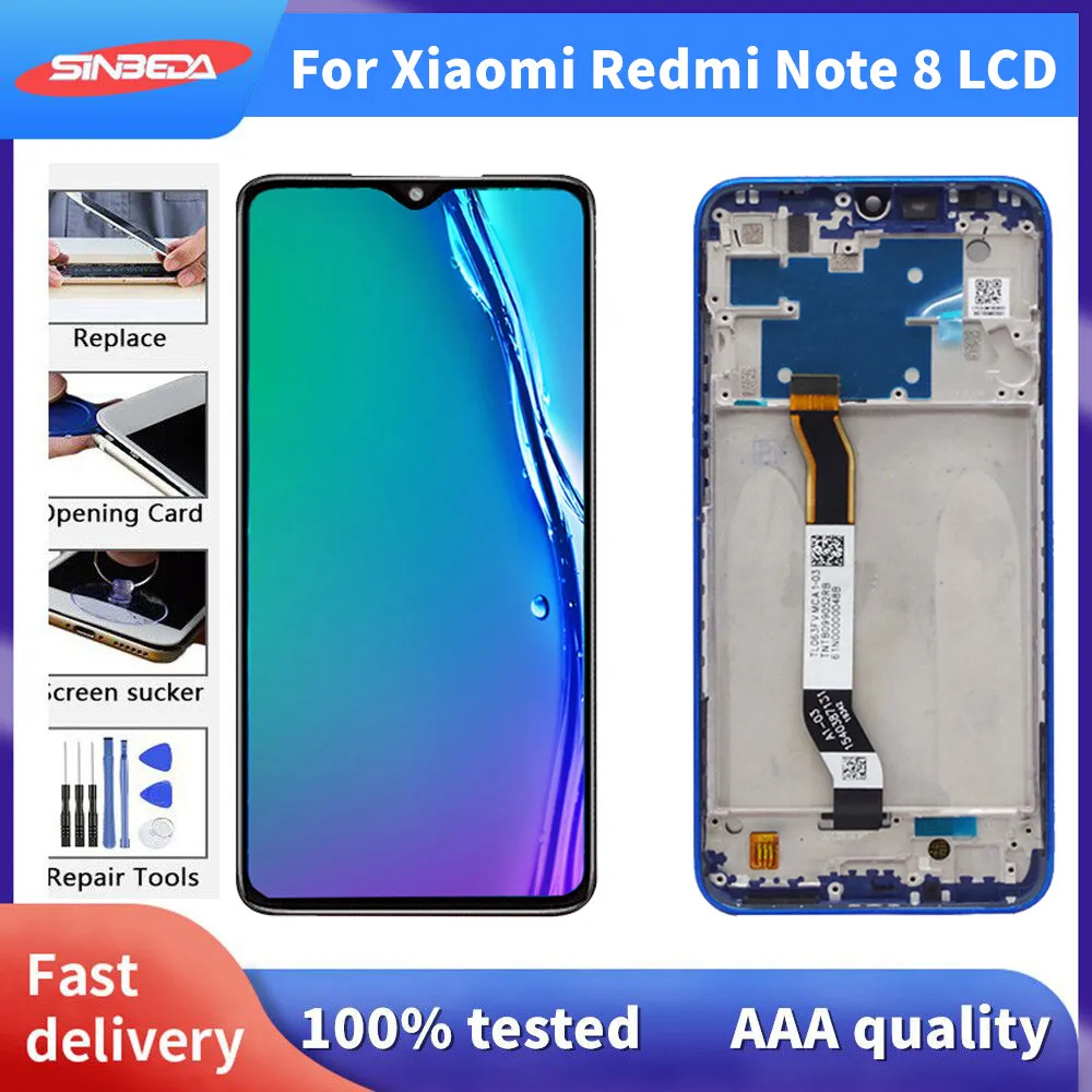 

ЖК-дисплей 6,3 дюйма для Xiaomi Redmi Note 8, ЖК-дисплей с сенсорным экраном, дигитайзер в сборе, замена для Redmi Note8, ЖК-дисплей