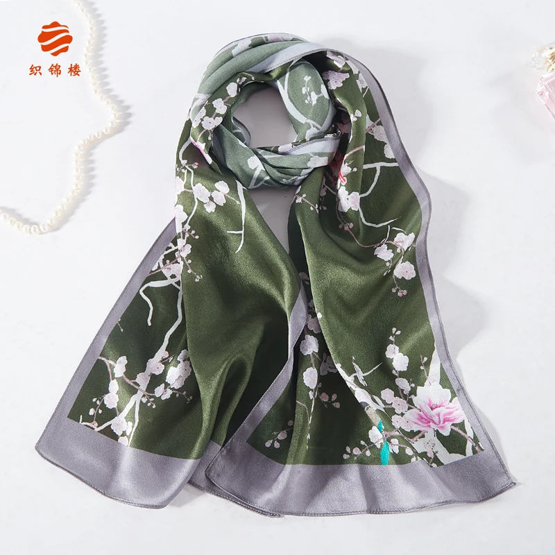 

★Brocade house silk scarves women spring and autumn 2019 new versatile mulberry silk Hangzhou silk gift Scarf Shawl