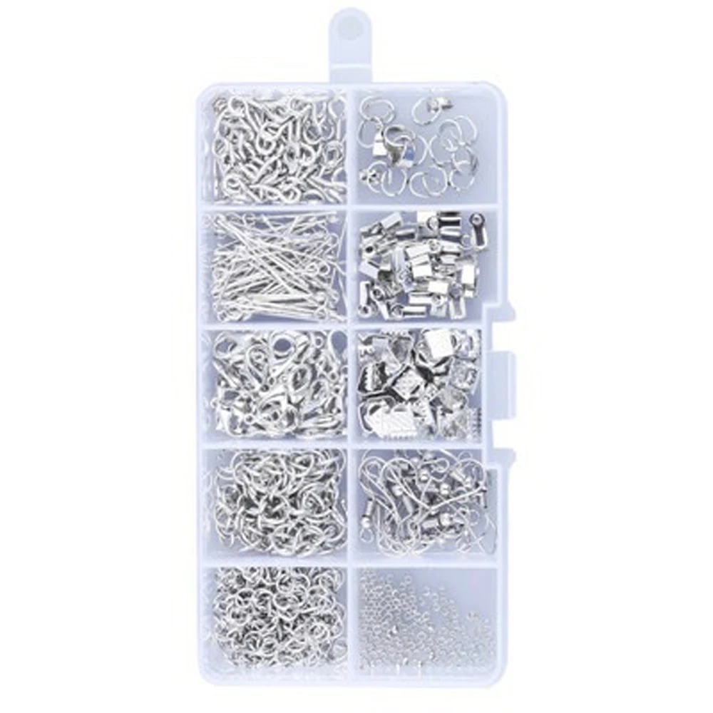 

Jewelry Making Kit Jewelry Findings Starter Set Jewelry Beading Making and Repair Tools Pliers Silver Beads Wire Starter Tool