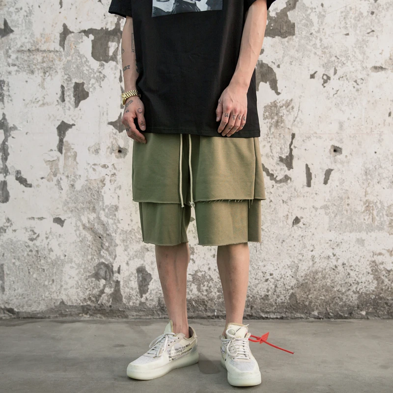 

Повседневные спортивные мужские шорты для фитнеса, модные летние хлопковые шорты на шнуровке для бега на открытом воздухе, спортивные штан...