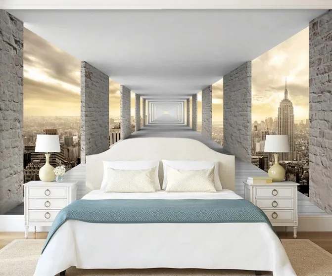 Настенные 3D обои на заказ для спальни фоновая фотография настенные Стикеры