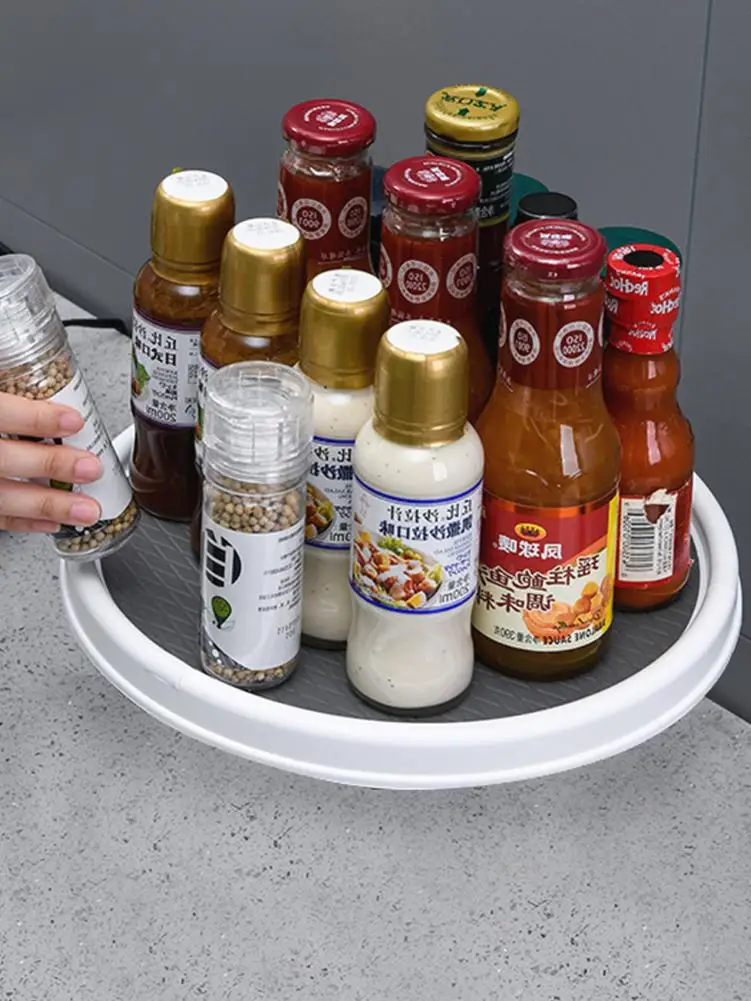 

Storage Rack Kitchen Seasoning Multifunctional Rotating Storage Box Collective Seasoning Container Home Organizer