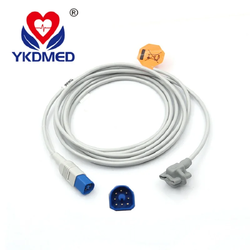 Прямой перезаряжаемый Датчик spo2 YKD, совместимый с MP20, монитором пациента MP30, бесплатная доставка, аксессуары mediacl