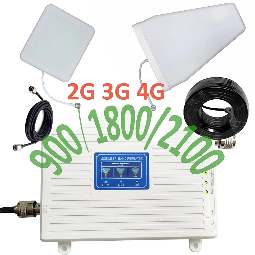 Усилитель сотового сигнала Ayissmoye S3GDWW W s 70дБ GSM/ WCDMA/ DCS 2G/ 3G/ 4G/ LTE|Усилители сигнала| |