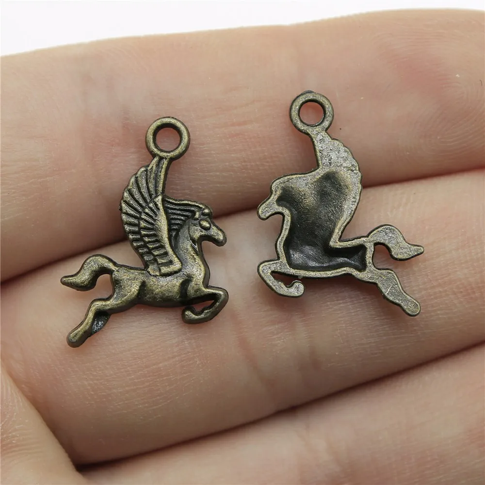 

20pcs Charms Pegasus Flying Horse 20x15mm Antique Making Pendant Vintage Tibetan Bronze Silver Color Handmade Jewelry