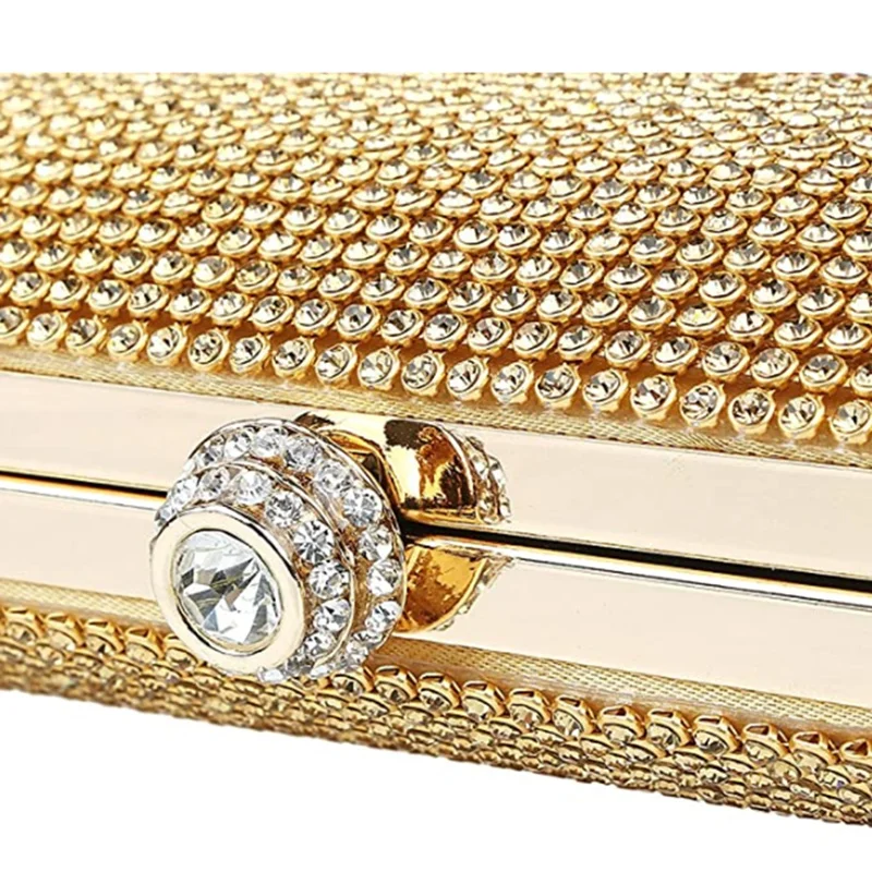 

Luxury Crystal Evening Clutch Evening Wedding Purse Party Prom Bag Box
