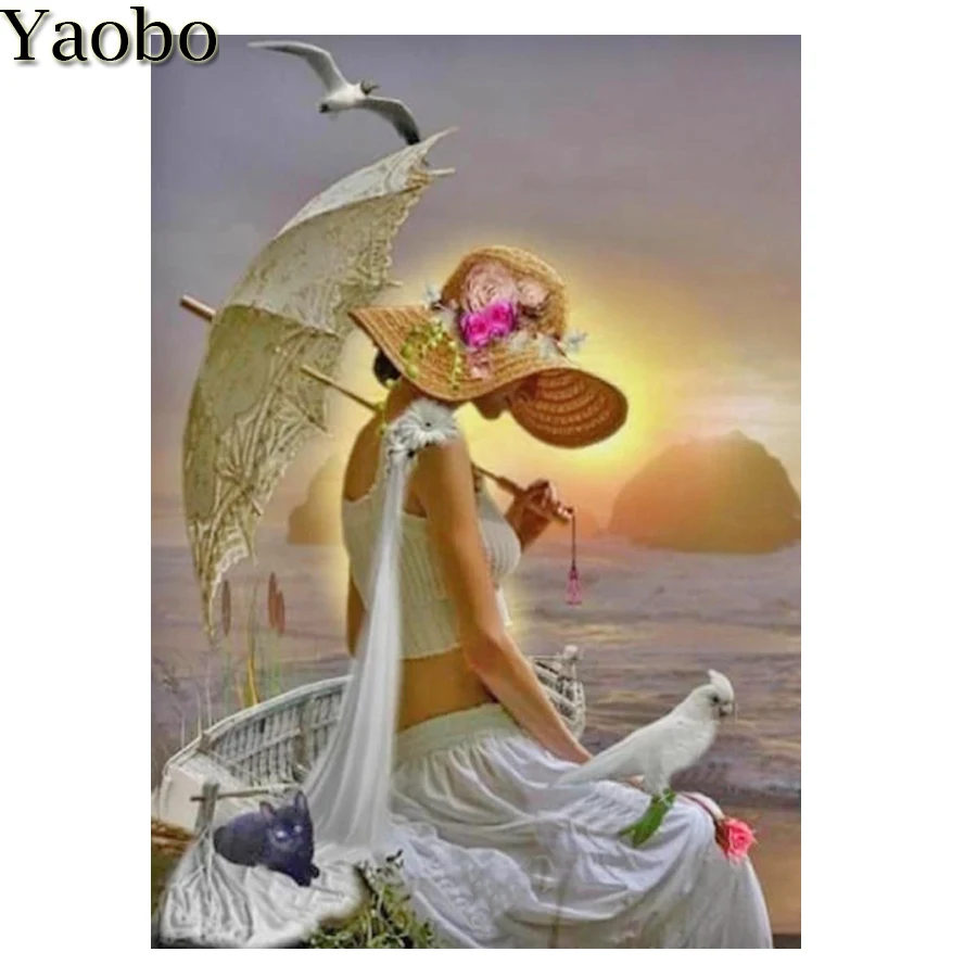 

Алмазная живопись 5D, полная вышивка, квадратная Женская картина, бриллиантовая вышивка, вышивка крестиком, рукоделие, Декор, Новинка