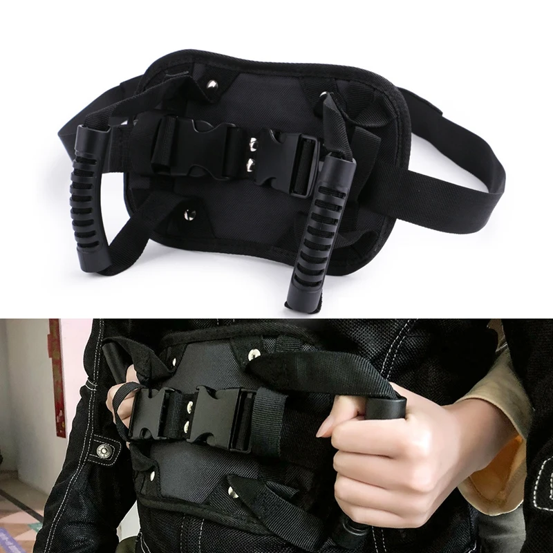 

Motorcycle Safety Belt Rear Seat Passenger Grip Grab Handle Non-Slip Strap Belly Armrest with Handle for Children