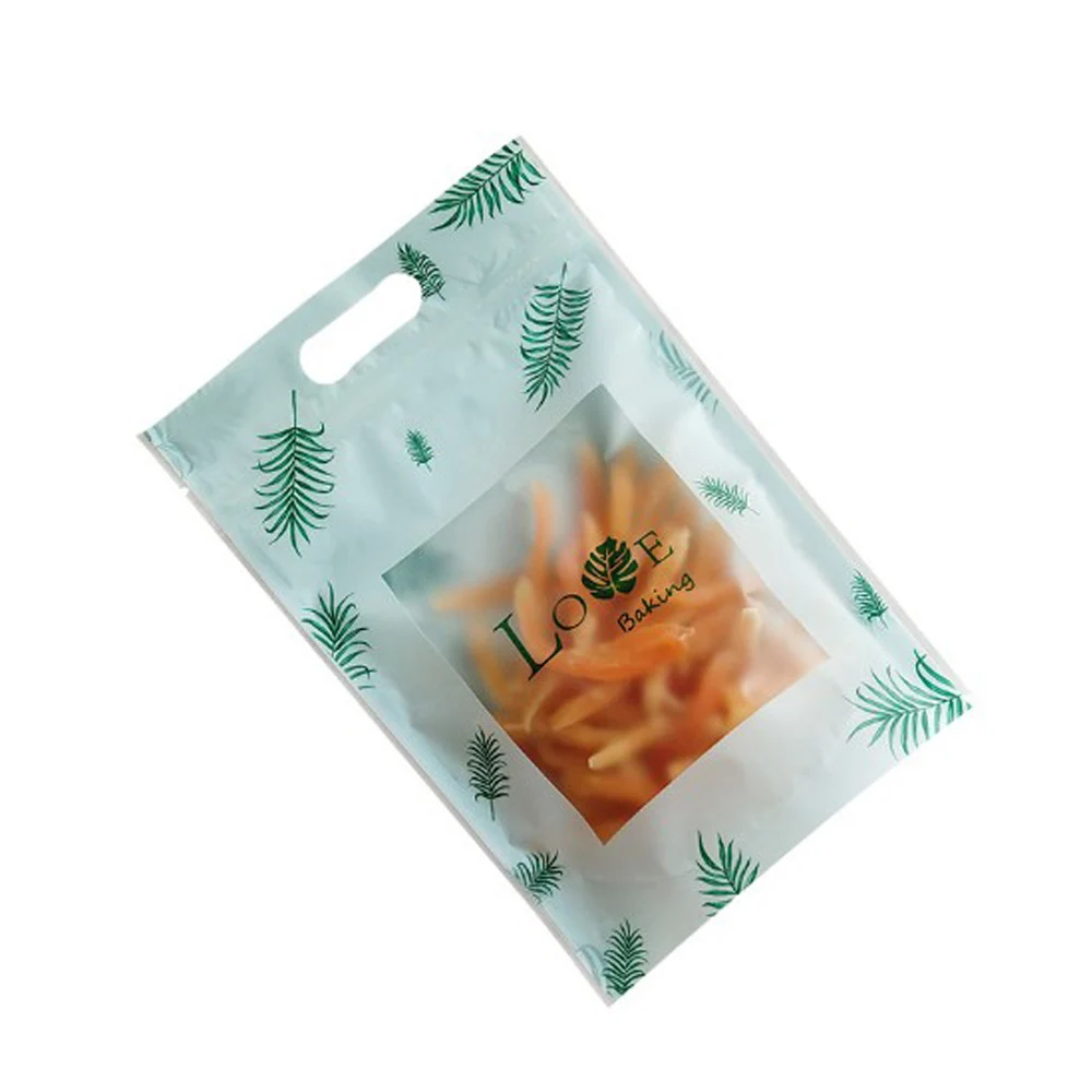 1/50 шт. хрустящих снежинок сухие пакетики для овсяного печенья матовая