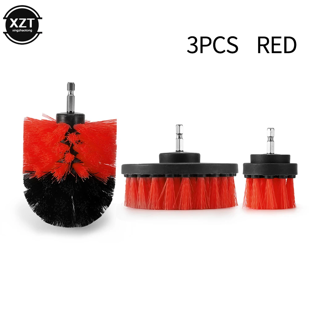 

3Pcs Drill Brush Cleaner Kit Power Scrubber for Cleaning Bathroom Bathtub Cleaning Brushes Scrub Drill Car Cleaning Tools
