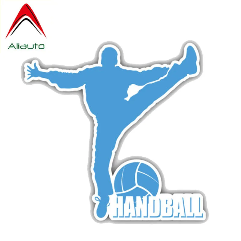 Aliauto мультяшный автомобиль мотоцикл наклейка Handball Player силуэт ПВХ