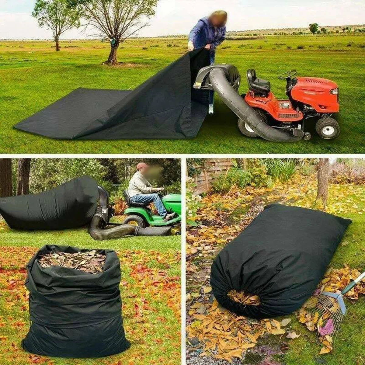 

Tractor Leaf Storage bag Catcher Riding Sweeper Outdoor Universal Collection