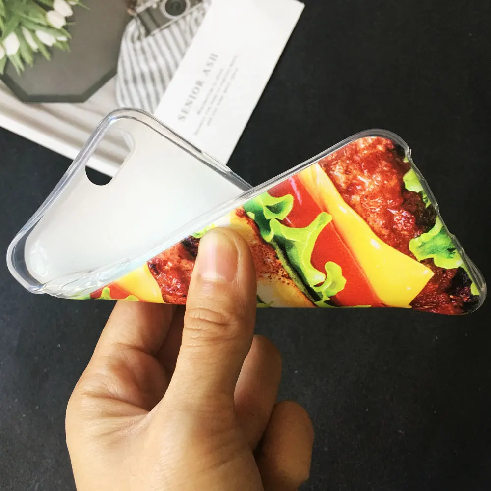 

Chocolate Cookies fries beer Creativit Phone Case For Huawei P40 P20 P30 Lite P20 P30 MATE 20 LITE P30 PRO Food Soft TPU Cover