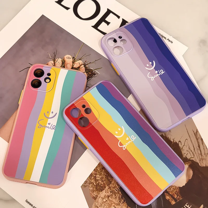

Smartphone Case For Samsung Galaxy A31 A51 M21 A71 M31 A71 J7 PRIME M31 10S Cartoon Rainbow Shockproof Back Cover