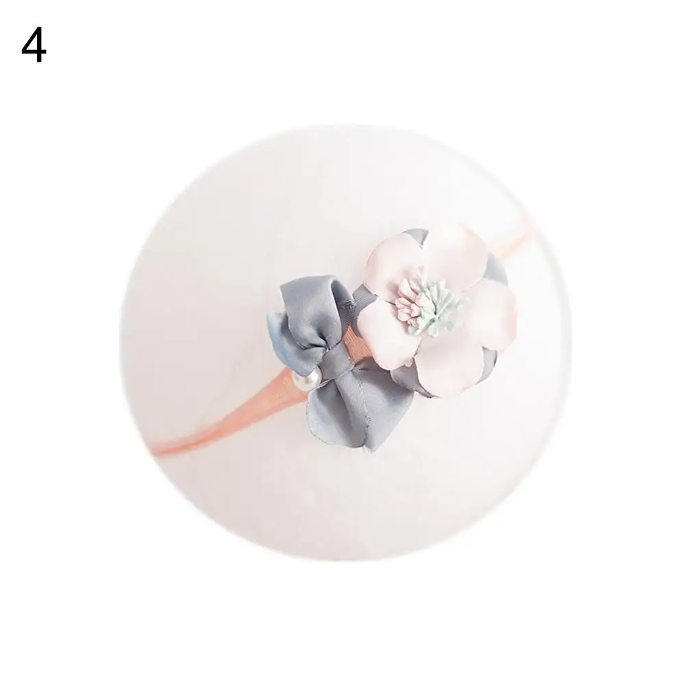 

Newborn Baby Flower Faux Pearl Headband Hair Band Strap Headwear Babies Accessories Newborn Photography Props Baby Shower Gifts