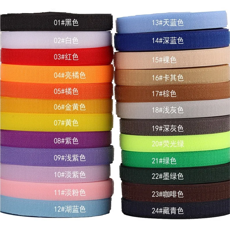 25 метров одежда сумка обувь 2 см Смешанные цвета липучки крючки и петли клейкие