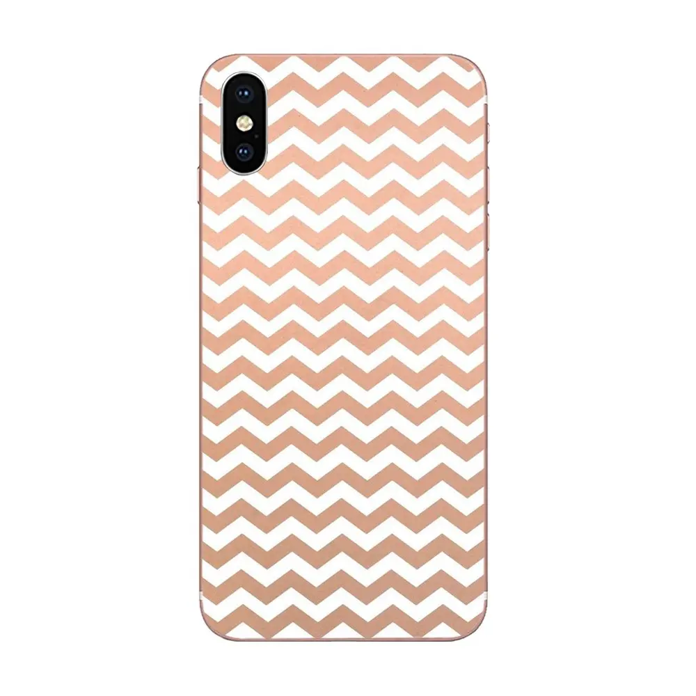 Золотой Розовый Сердце сосны яблоко полосы для apple iPhone 4 4s 5 5C 5S SE 6 6S 7 8 Plus X XS Max XR TPU