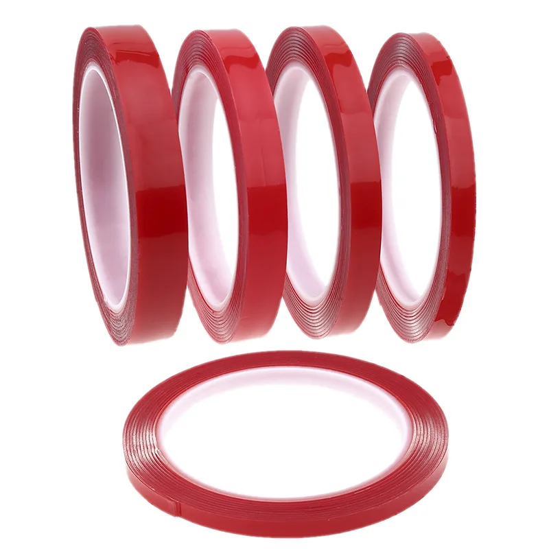 

3M/Roll Car Automotive Double Sided Attachment Tape Acrylic Transparent No Traces Adhesive Sticker For LED Strip Phone Fixed