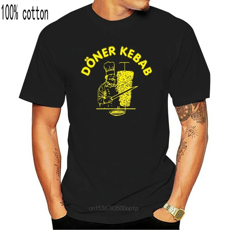 Лидер продаж летние футболки с коротким рукавом Донер кебаб Donerspie забавная