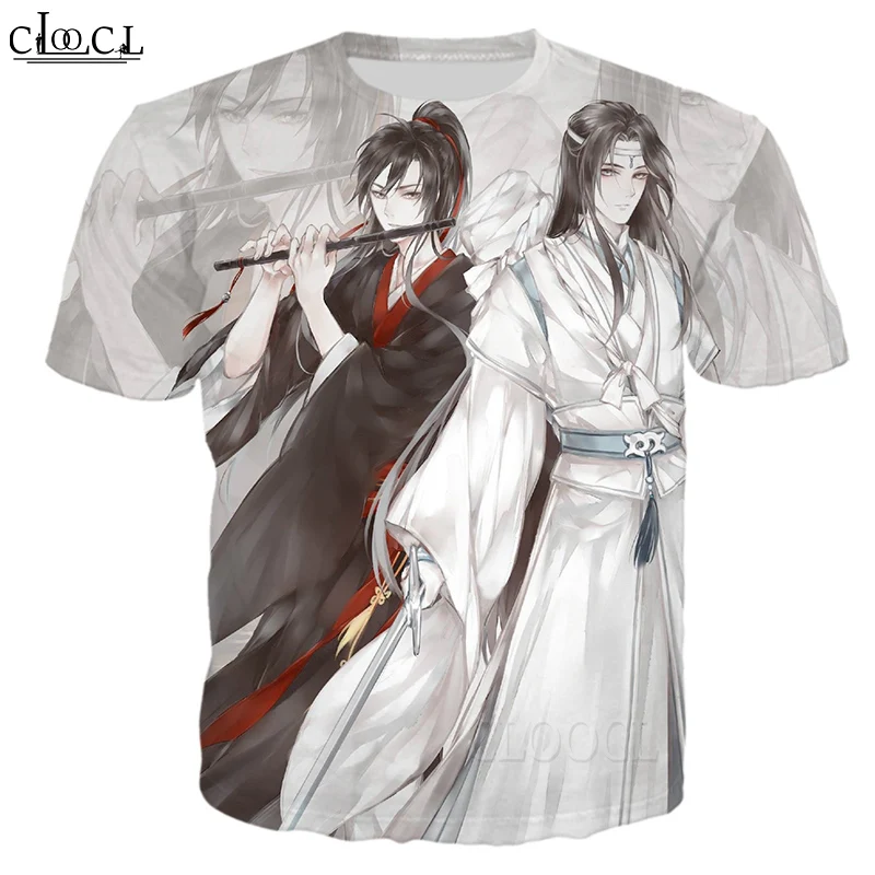

Новейшая популярная аниме футболка CLOOCL MO DAO ZU SHI, женские и мужские футболки, топы с 3D принтом, Повседневная модная Прямая поставка с коротким...