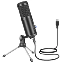 F1 Microphone USB Condenser Microphones For Laptop Mac Computer Recording Studio Streaming Gaming Karaoke Youtube Videos