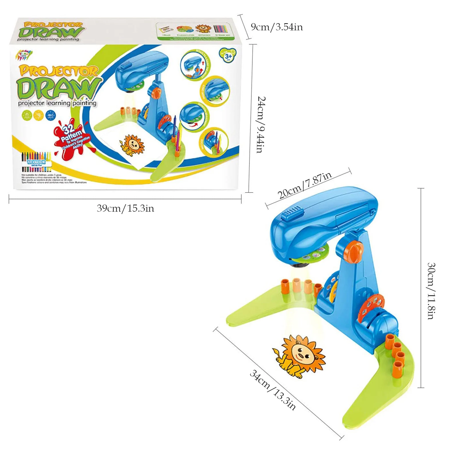 

Children Led Projector Art Drawing Toys Kids Painting Arts and Crafts Projection Educational Learning Creative Game Boys Gift