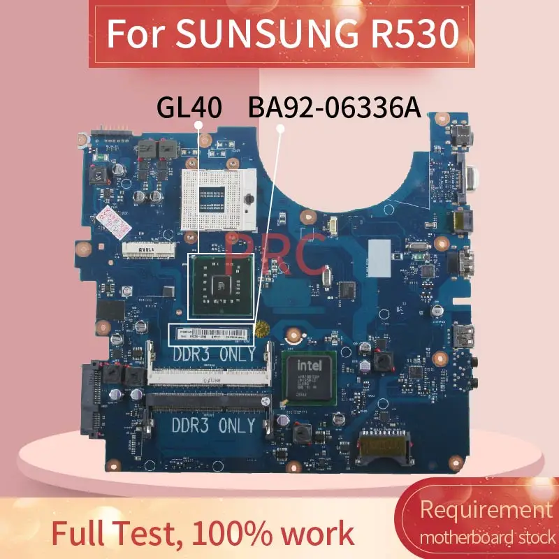 Материнская плата для ноутбука SUNSUNG R530 материнская g40 DDR3 ноутбука|Материнские