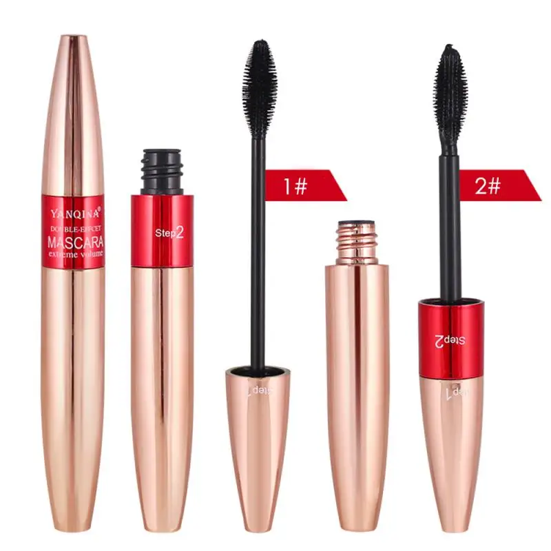 

Curling Mascara 2 In 1 Eye Cosmetics Natural Black Curling Thick Eyelashes Lasting Waterproof Non Smudge Mascara Makeup TSLM1