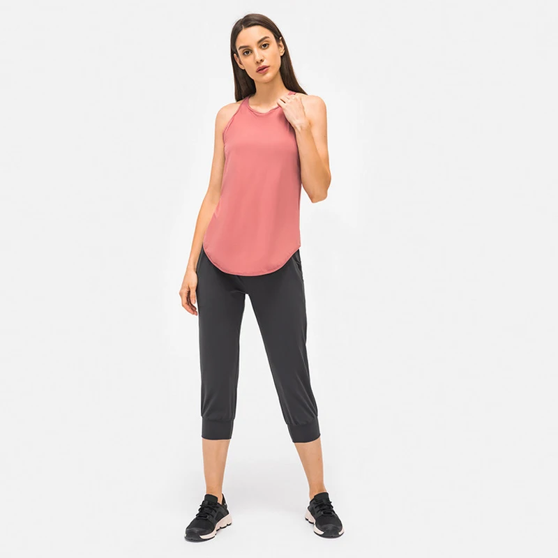 

Lululemon Women Fashion Breathable Sleeveless Beauty Vest Mesh Style