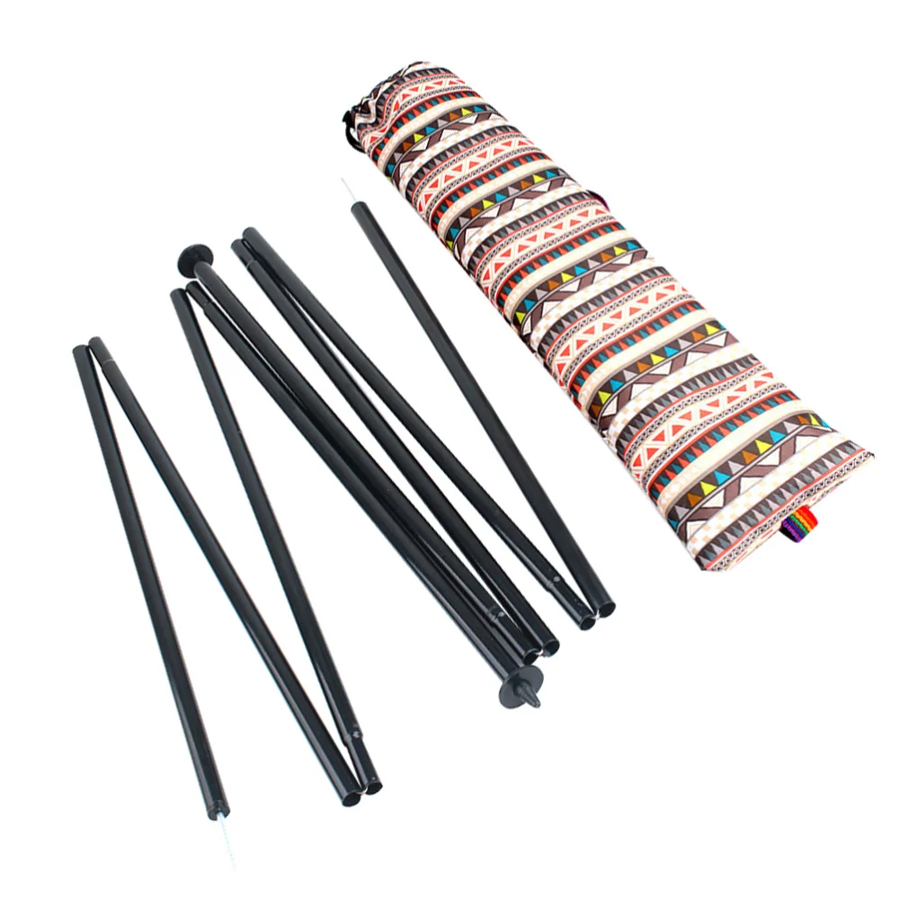 

1 set of 2pcs Camping Tent Poles Iron Tent Pole Sun Shelter Poles Tent Accessory