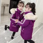 Детская зимняя пуховая куртка на девочку 8, 9, 10, 11, 12 лет, 2021