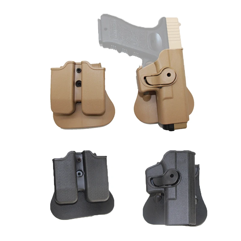 IMI охотничий Пистолет Кобура Правая рука тактическое оружие пояс кобура для Glock 17