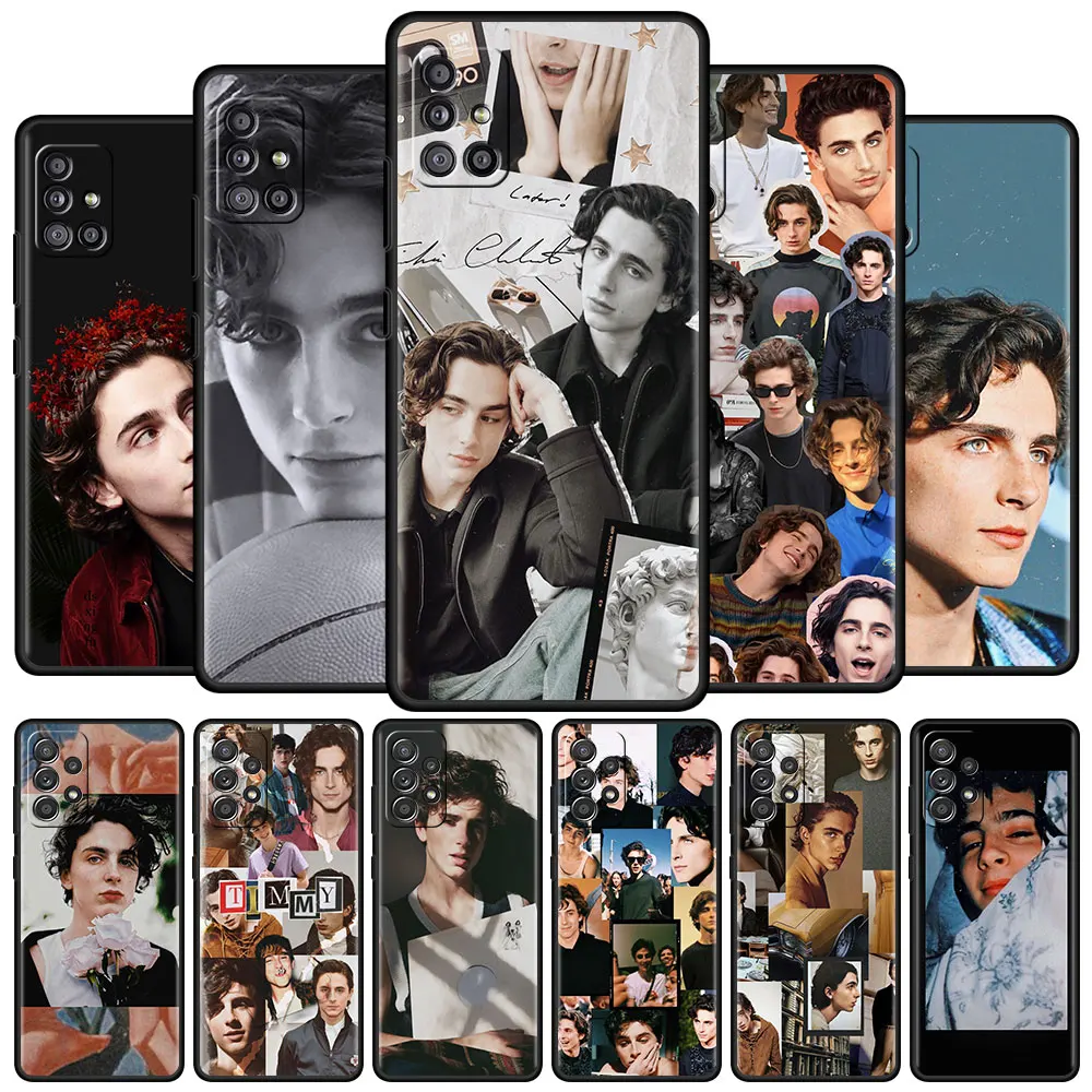 

Silicone Case for Samsung A51 A12 A52 A21s Soft Funda for Galaxy A71 A32 A31 A02s A72 A11 A41 Phone Cover Timothee Chalamet