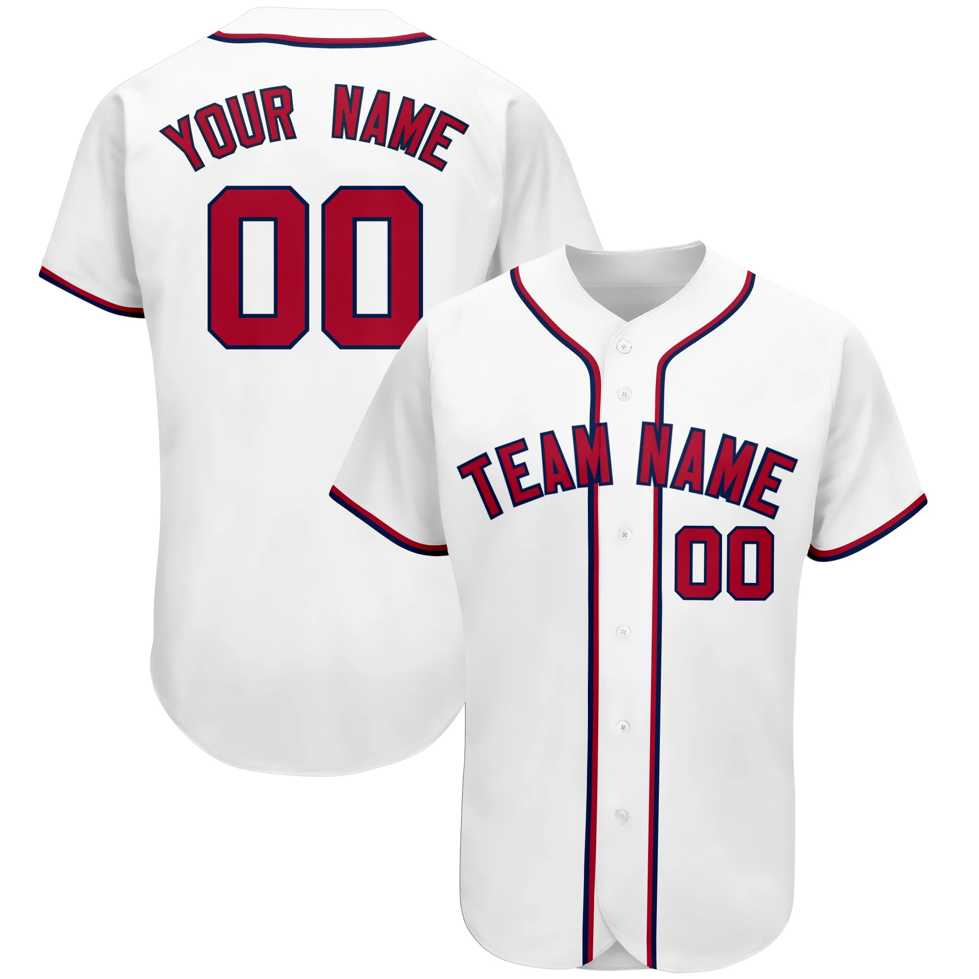 

High Quality Customized Baseball Jersey Sewing Team Name/Number Breathable Athletic Cool Sportswear for Men/Lady/Kids Outdoors