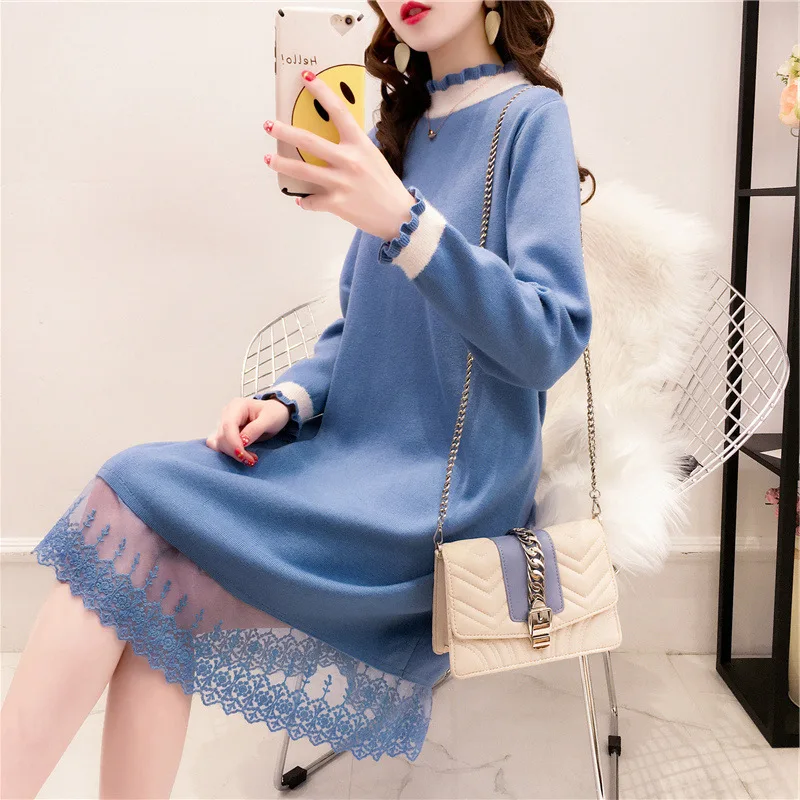 Женская юбка плюшевый свитер Новинка Осень зима 2021 женское длинное вязаное