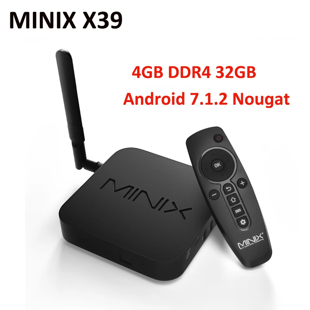ТВ приставка MINIX NEO X39 Android Rockchip3399 4 Гб DDR4 32 ГБ 2 ГГц Bluetooth 1080|ТВ-приставки и