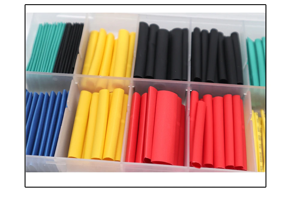 280PCS/127PCS/560PCS/530PCS Heat Shrink Tube Polyolefin Electrical Wrap Wire Cable Sleeves Tape Tubo Retail Data Wire Protect