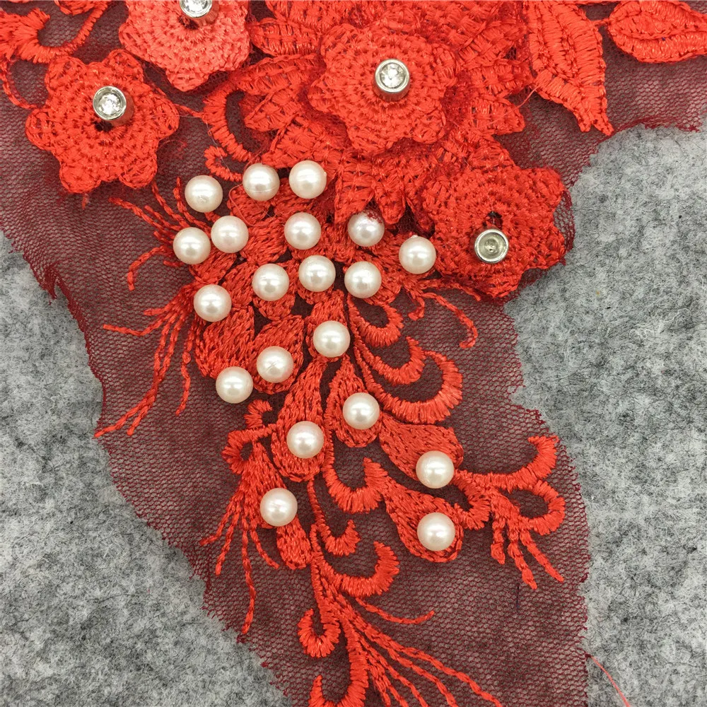 Новое поступление вышивка из АБС пластика жемчуг венецианская ткань аппликация