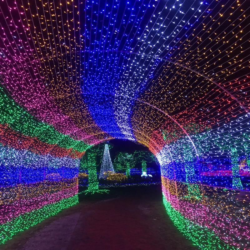 Гирлянда светодиодная уличная с цветными шариками 10 м|Украшения своими руками