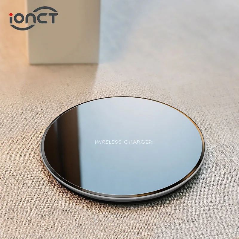 IONCT QI Беспроводное зарядное устройство для iPhone X XR 8 7 Plus XS Max зарядная док-станция для samsung S8 S9 для huawei Xiaomi зарядная площадка для телефона - Тип штекера: E02-W06-LG